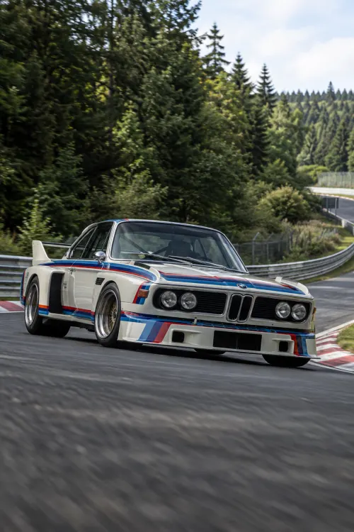 BMW 2000 CS Classic Coupe Wallpaper | Luxury Sunset Road