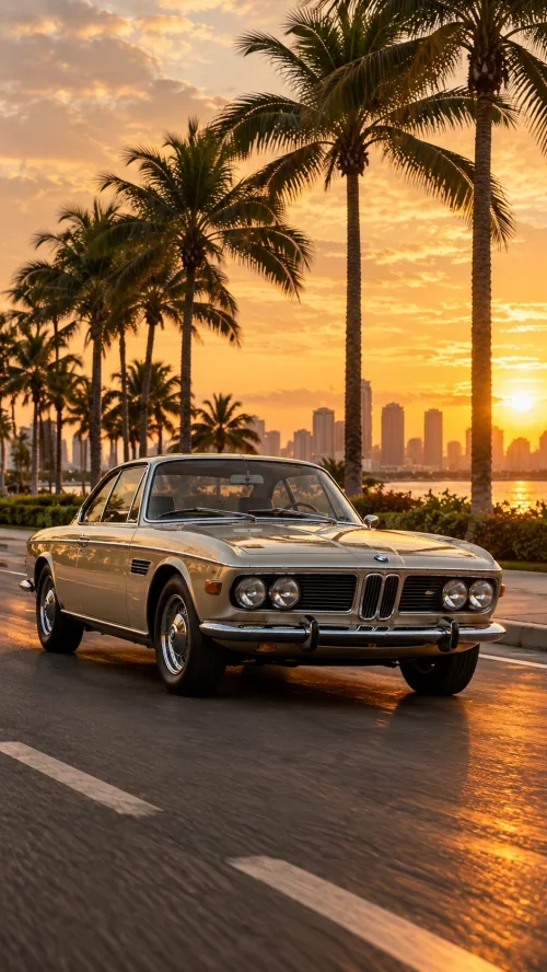 BMW 3200 CS Bertone Classic Wallpaper | Luxury Road Drive