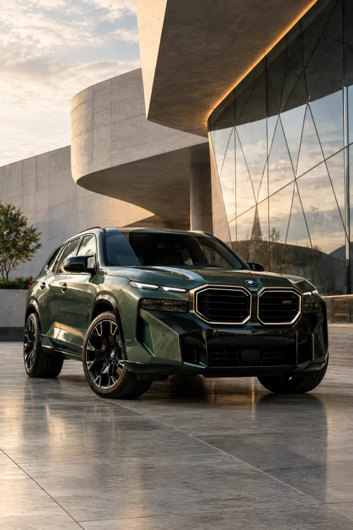 BMW XM Wallpaper | Green BMW Luxury Performance SUV 4K