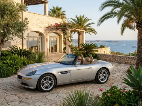 BMW Z8 Wallpaper | Silver Classic BMW Roadster 4K