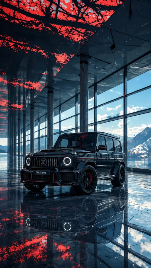 Brabus G63 Black & Red Car Wallpaper 🔥