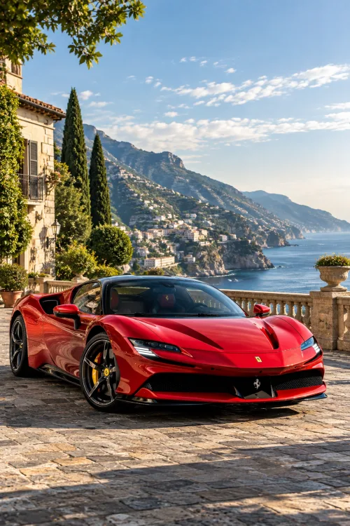 Ferrari SF90 Stradale Wallpaper | Red Ferrari Supercar 4K