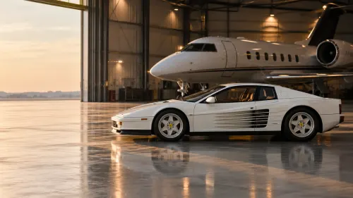 Ferrari Testarossa Wallpaper | Classic White Ferrari 4K Desktop