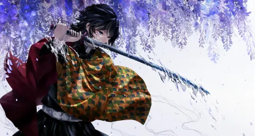 Giyu Tomioka Beneath the Wisteria