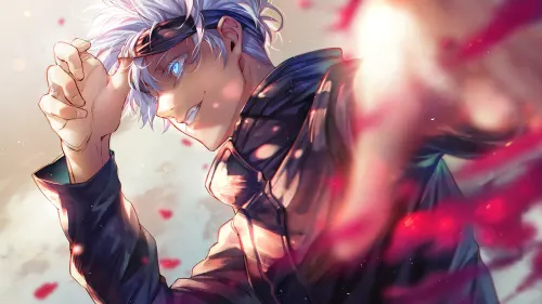 Gojo Satoru Ultra Instinct Blue Eyes Anime Wallpaper