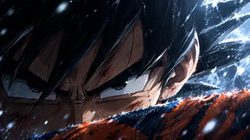 Goku Intense Battle Wallpaper | Dragon Ball Anime 4K