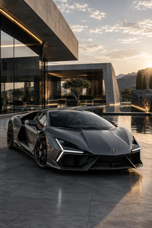 Lamborghini Revuelto Futuristic Luxury Wallpaper | Supercar Aesthetic