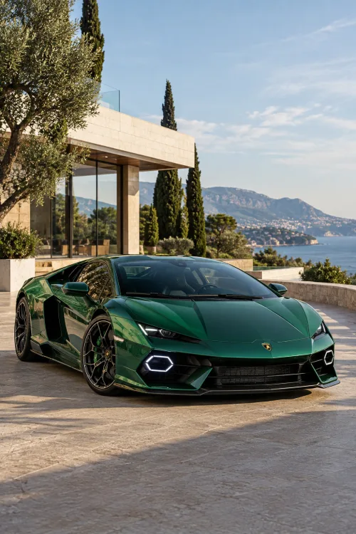 Lamborghini Temerario Wallpaper | Green Lamborghini Supercar 4K