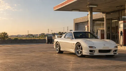 Mazda RX-7 FD Wallpaper | Classic White JDM 4K Desktop
