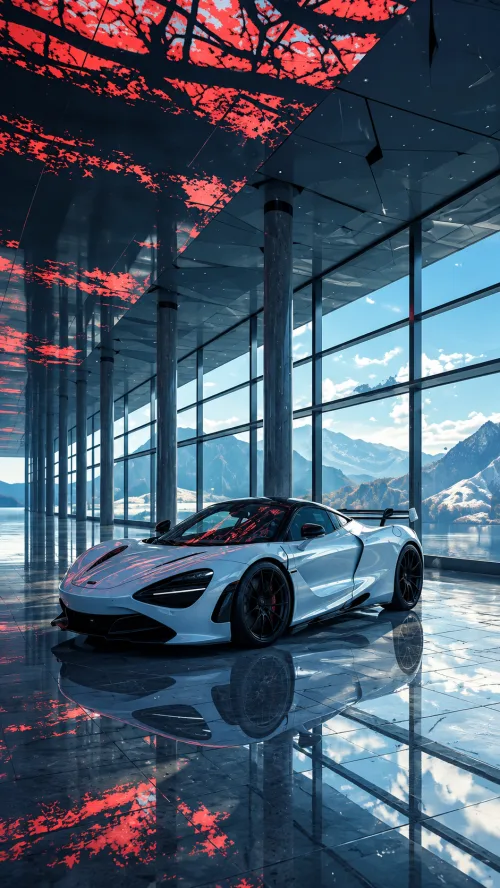 McLaren 750S Luxury Car Wallpaper 🩵🏎️