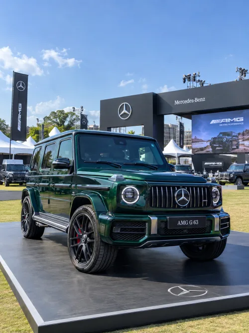 Mercedes-AMG G 63 Outdoor SUV Exhibition Wallpaper | Luxury G-Wagon