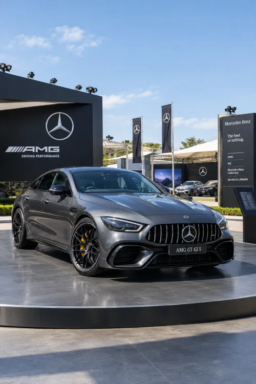 Mercedes-AMG GT 63 S Outdoor Car Exhibition Wallpaper | Luxury AMG