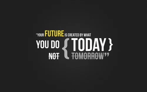 Your Future Is Created by What You Do Today | Motivational Quote