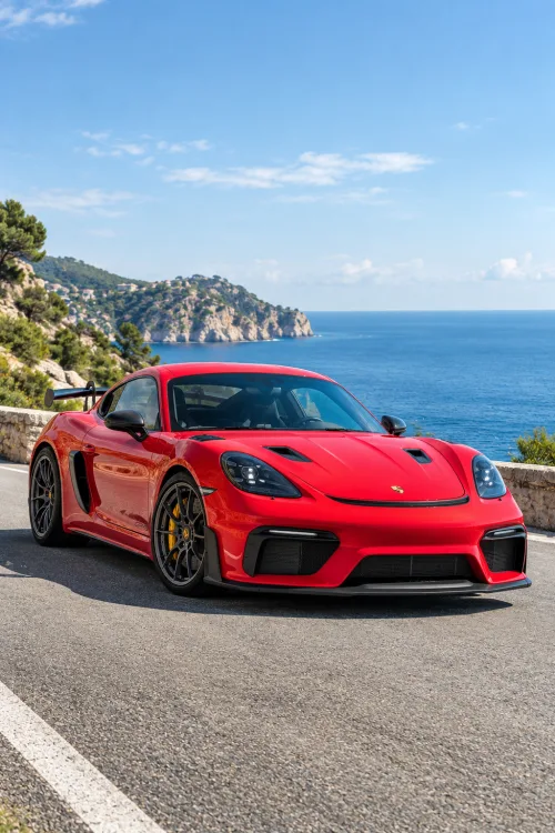 Porsche 718 Cayman GT4 RS Wallpaper | Red Porsche 4K
