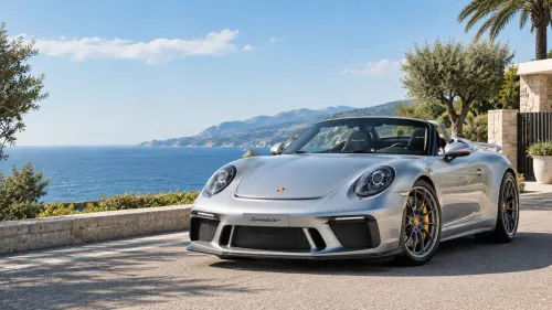 Porsche 911 Speedster Wallpaper | Silver Porsche Roadster 4K