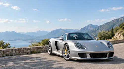 Porsche Carrera GT Wallpaper | Silver Supercar 4K