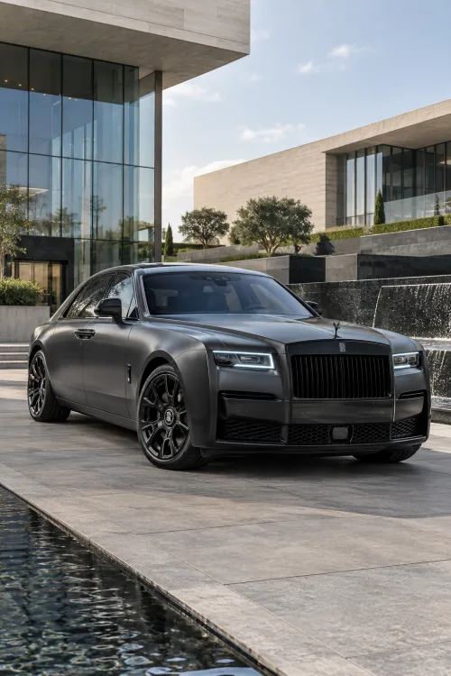 Rolls-Royce Black Badge Ghost Wallpaper | Modern Luxury Car