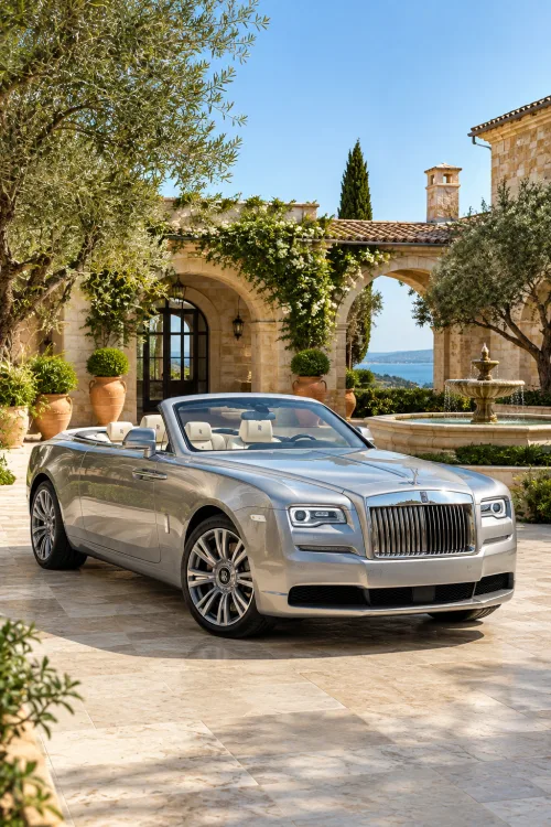 Rolls-Royce Dawn Convertible Wallpaper | Mediterranean Luxury
