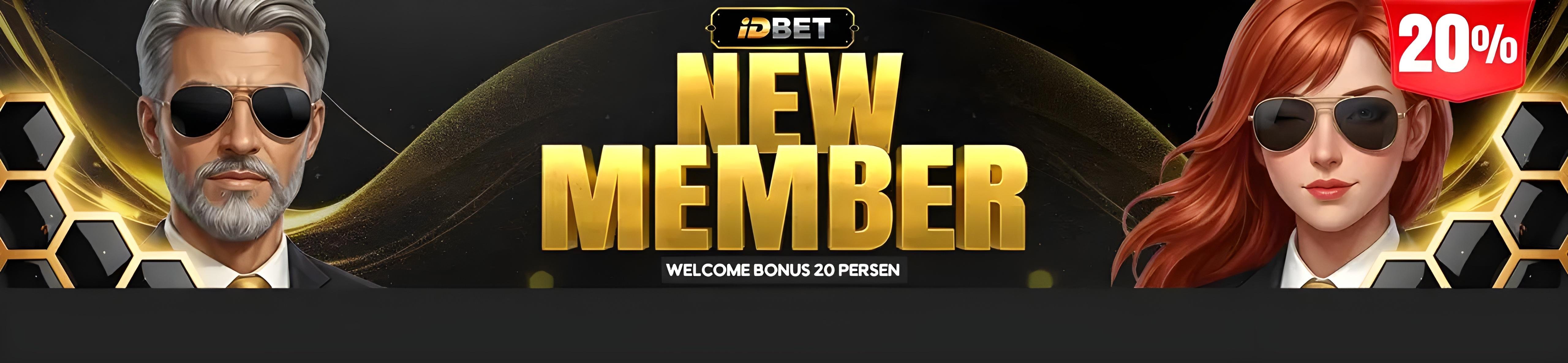 WELCOME BONUS 20 PERSEN