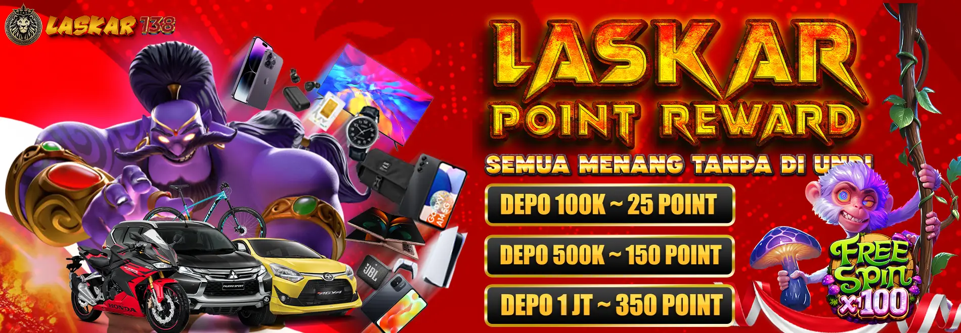 Laskar138 Point Reward