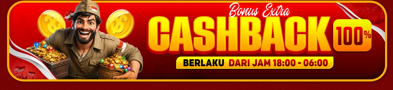 BONUS CASHBACK 100 %