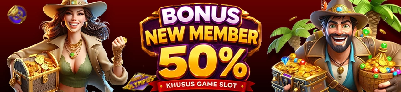 BONUS NEW MEMBER 50 %