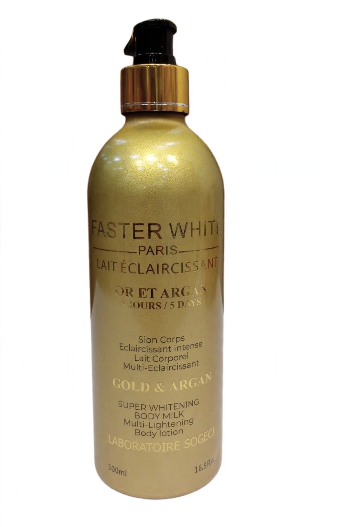 Faster white gold lotion