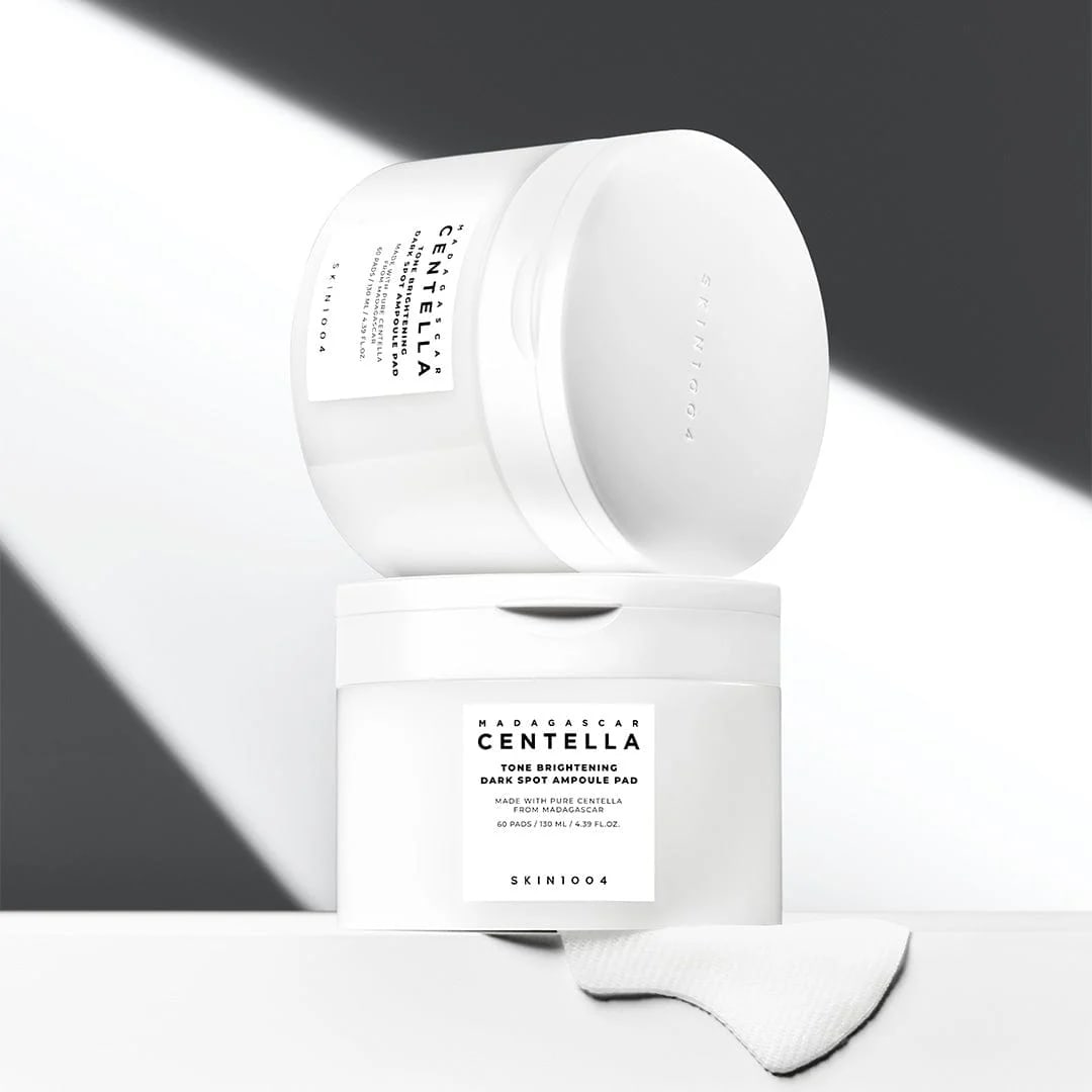 Centella tone ampoule brightening toner pad