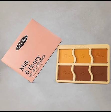 posh and sassy milk and honey 6in1 matte powder palette