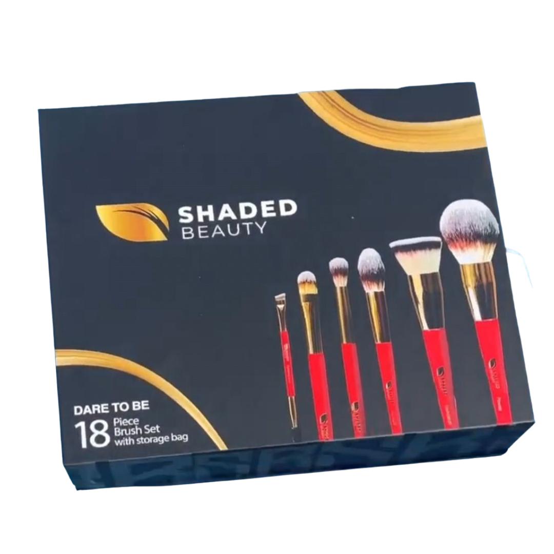 Shaded 18 piece brush set