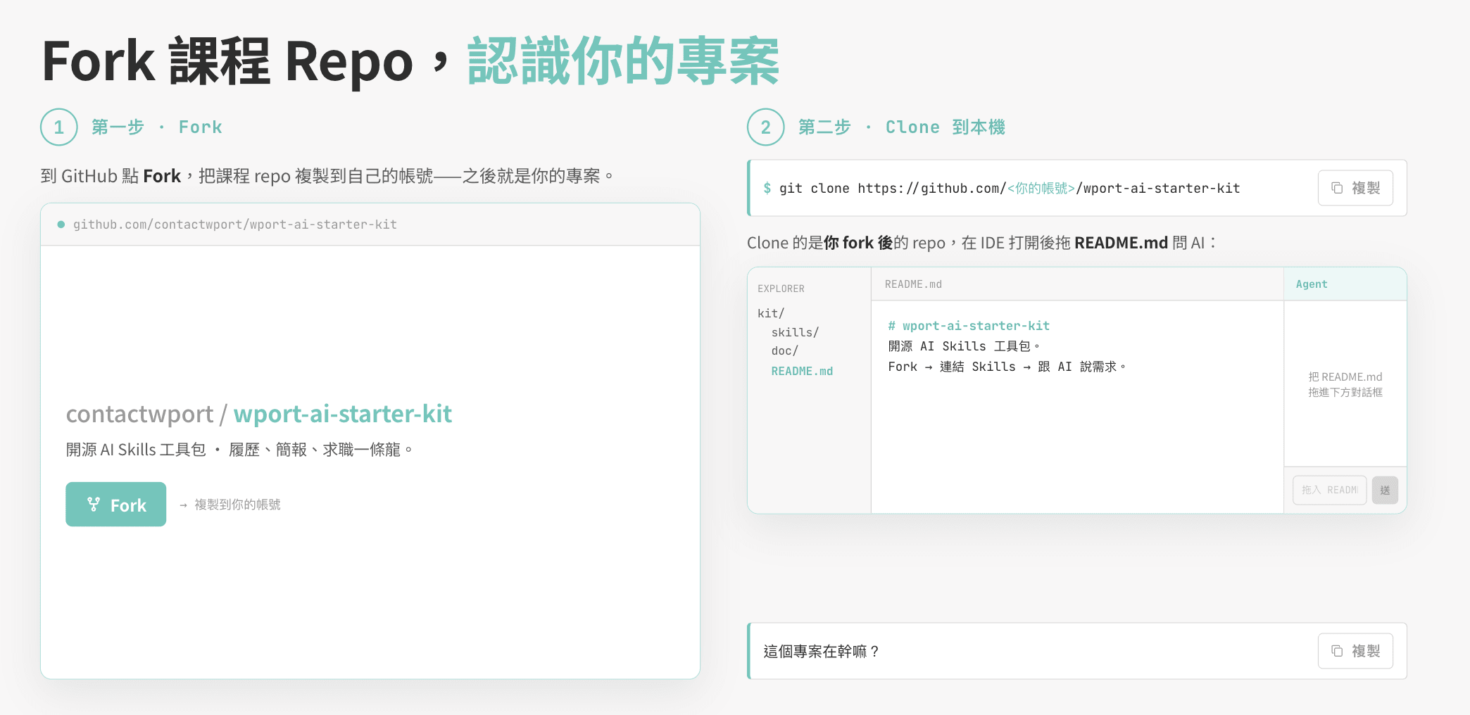 Fork 與 Repo 流程說明簡報