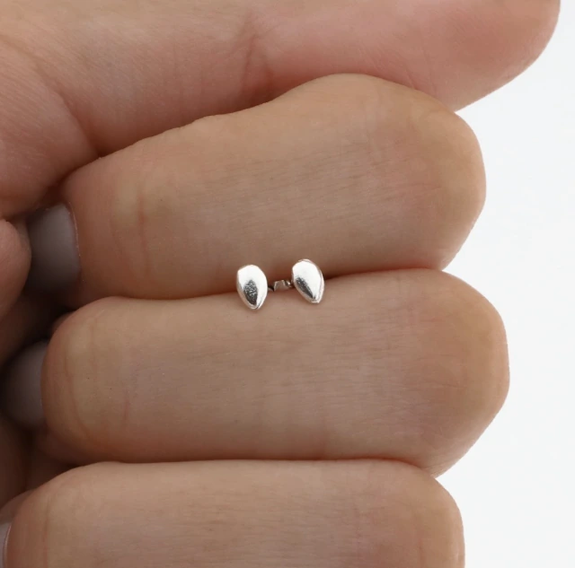 Aros de plata abridores liso