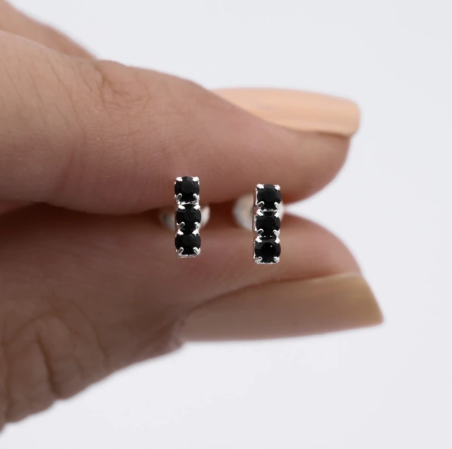 Aros de plata abridores triple black