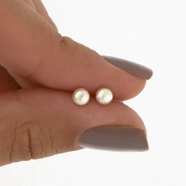 Aros de plata abridores perla