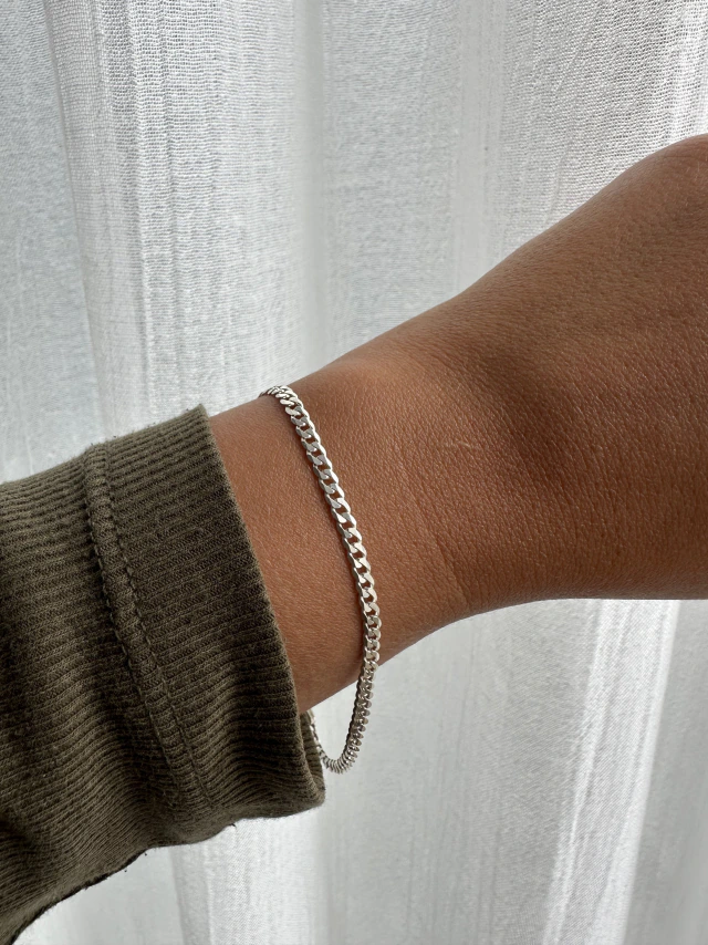Pulsera de plata unisex