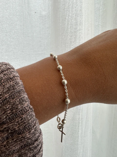 Pulsera de plata regulable