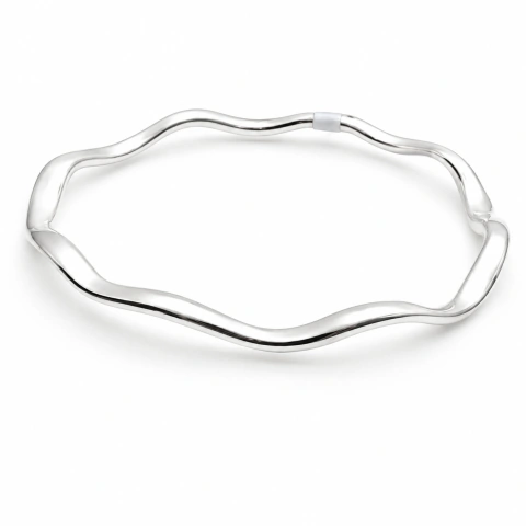 Pulsera de plata labrada cubos