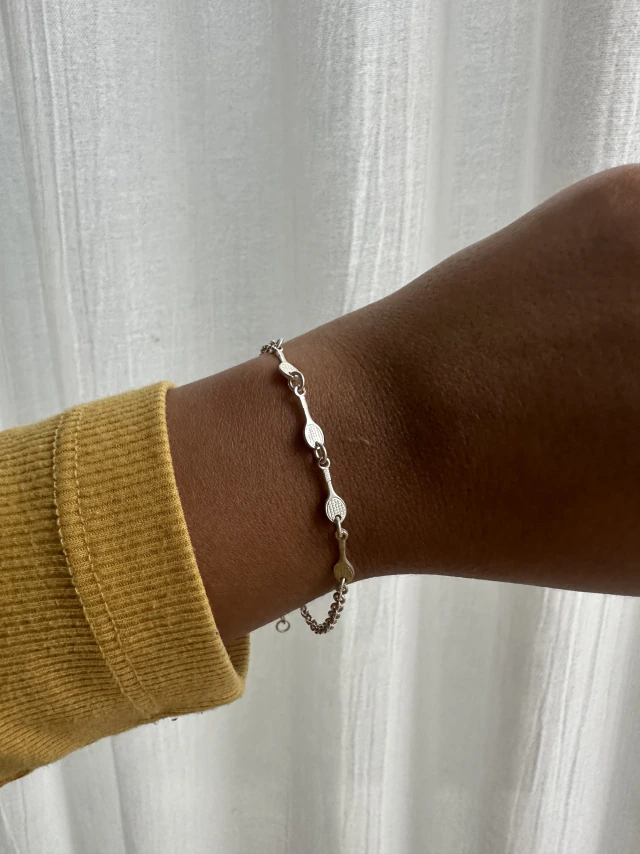 Pulsera de plata paleta
