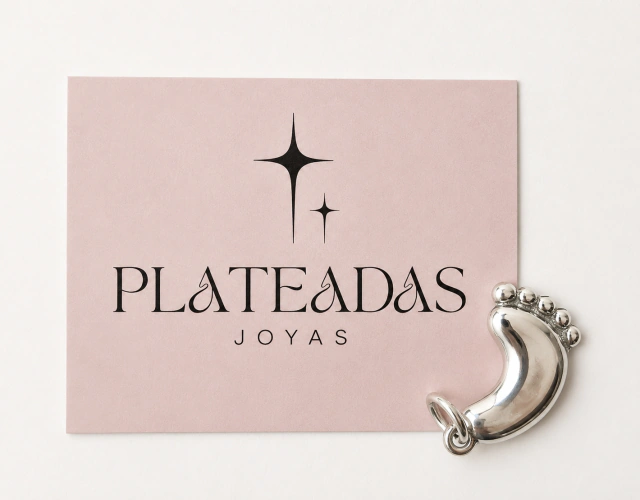Dije de plata inflada pie