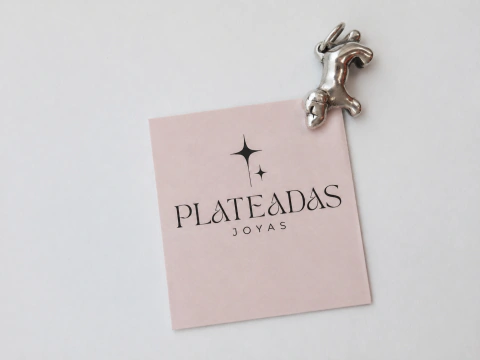 Dije de plata corazon esmerilado