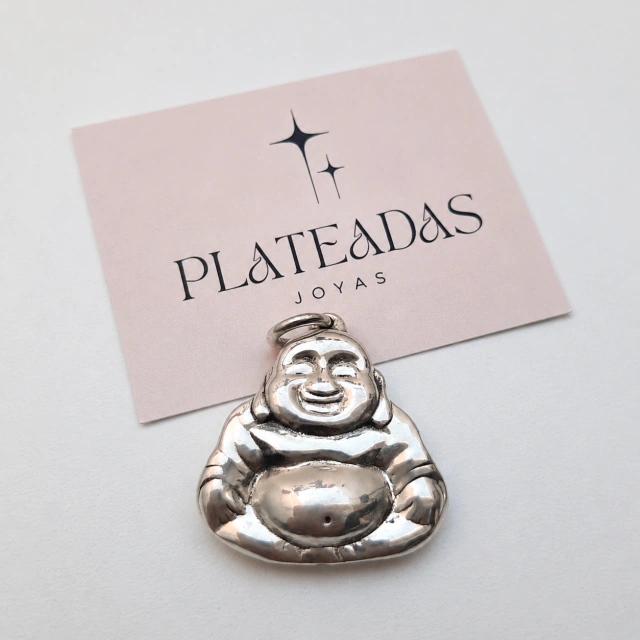 Dije de plata inflada buda