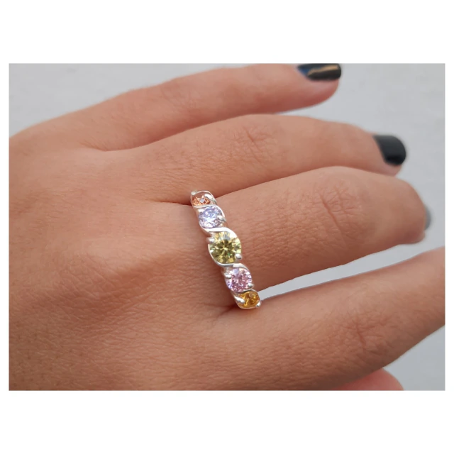 Anillo de plata piedra