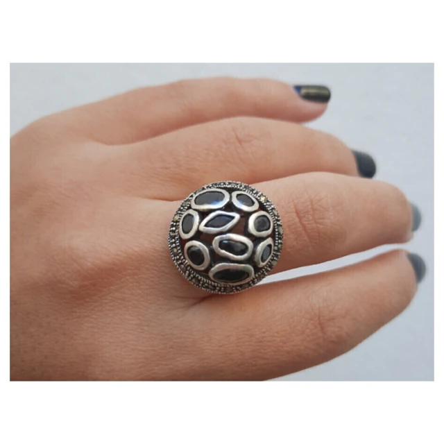 Anillo de plata piedra