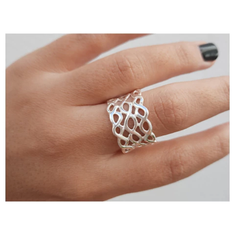 Anillo de plata piedra