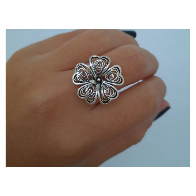 Anillo de plata clasico siena
