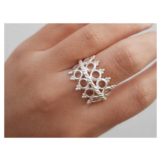 Anillo de plata boho viena