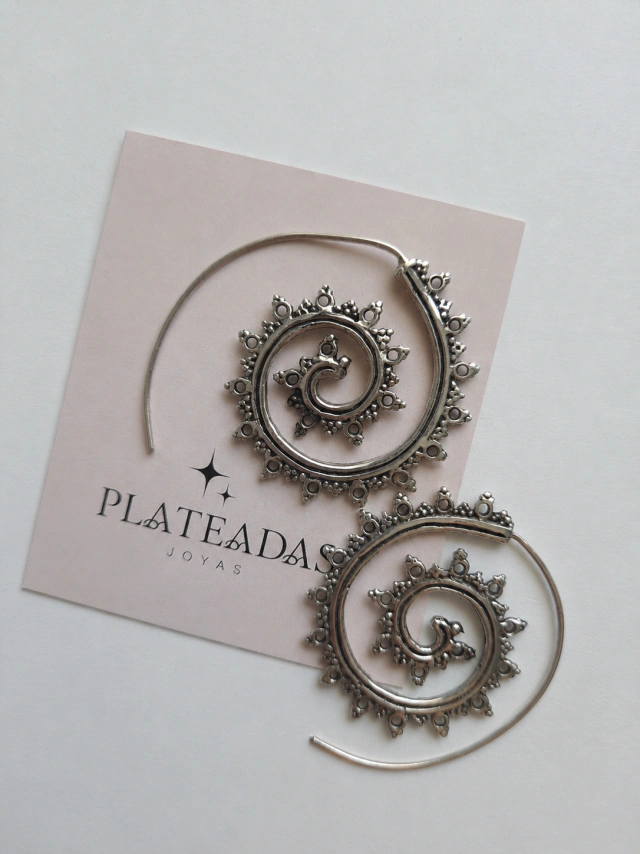 Aros de plata boho