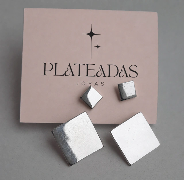 aros de plata clasico tokio