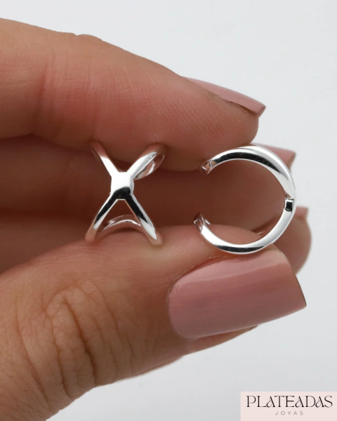 Aro Ear Cuff cuadrado