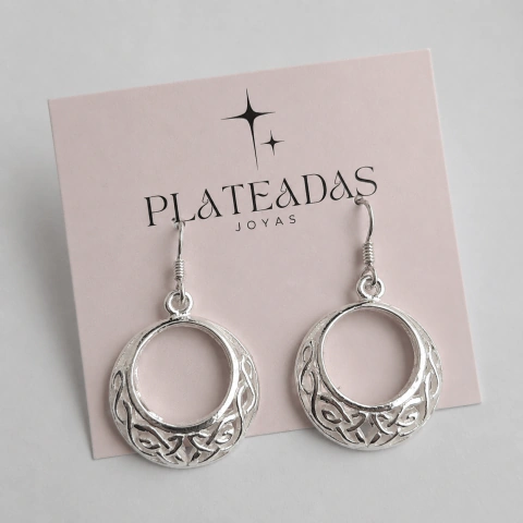 Aros de plata moderno